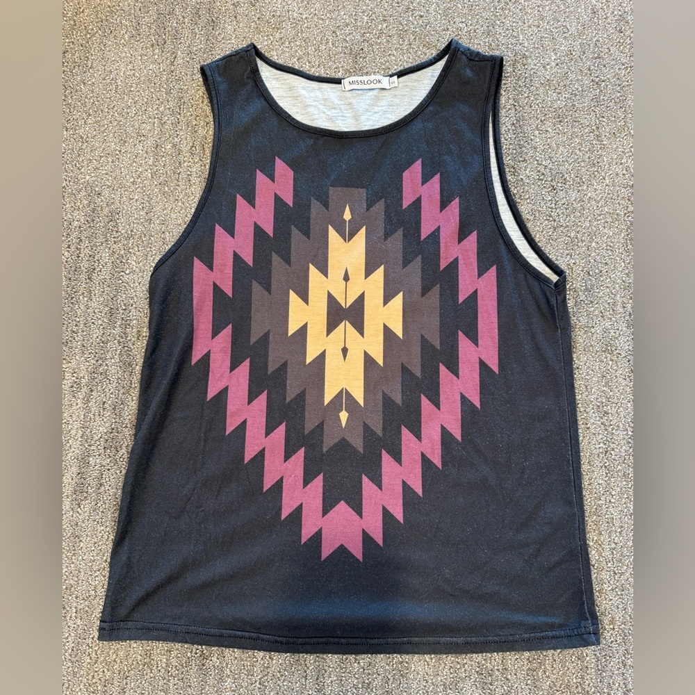Misslook boho tank, size S